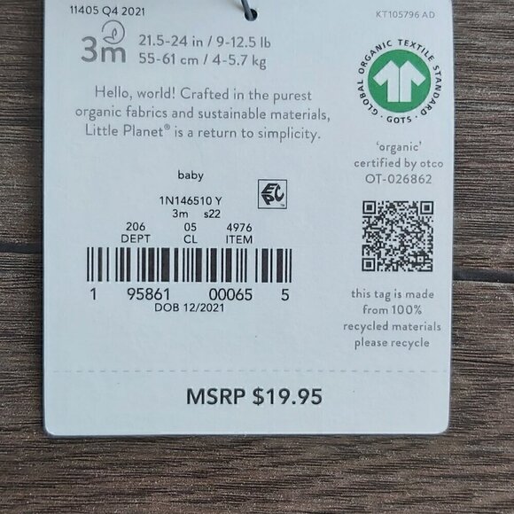 Little Planet by Carter's 100% Cotton Brown/White Plaid Overalls: Classic Style - Picture 5 of 7